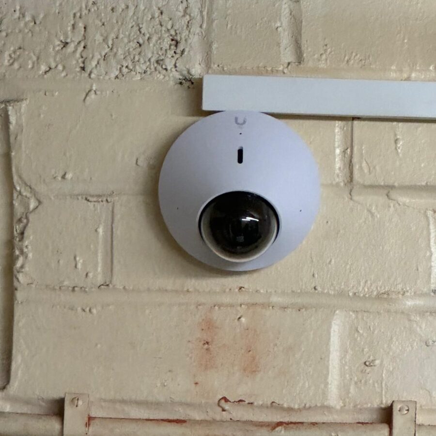 CCTV Camera installed on a brick wall in Bristol