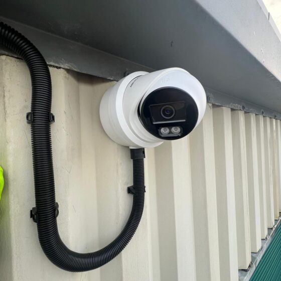 CCTV Camera 0097 installed on panelling wall in Bristol